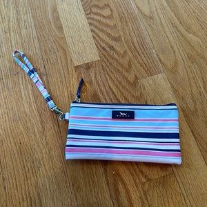 Scout striped wristlet